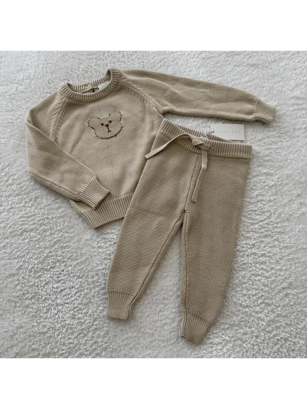 1y Jamie Kay Knit Bear Set NWOT